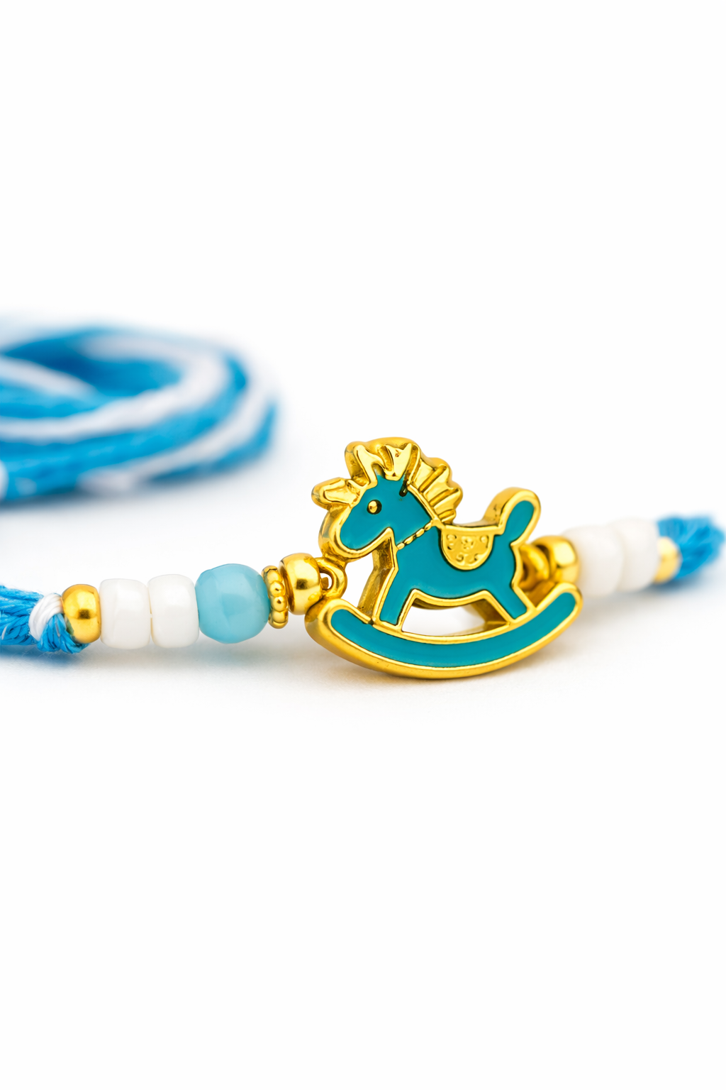 Turquoise Rocking Horse Rakhi