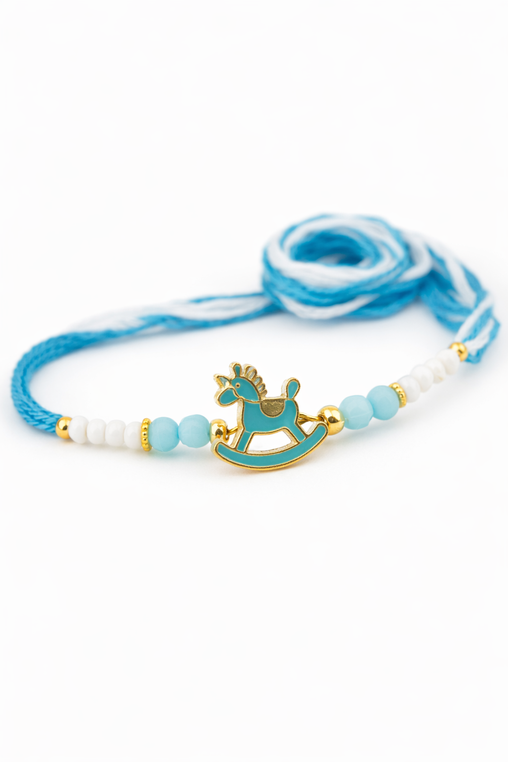 Turquoise Rocking Horse Rakhi
