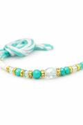 Turquoise Beaded Elegance Rakhi