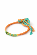 Mint Green Beads Traditional Rakhi