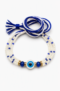 Royal Blue Evil Eye Multistrand Rakhi