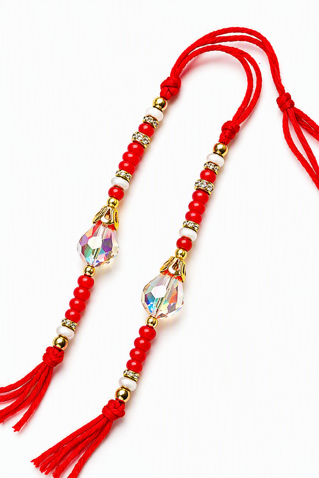 Ruby Crystal Kids Rakhi Set