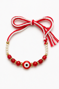 Ruby Red Evil Eye Classic Rakhi