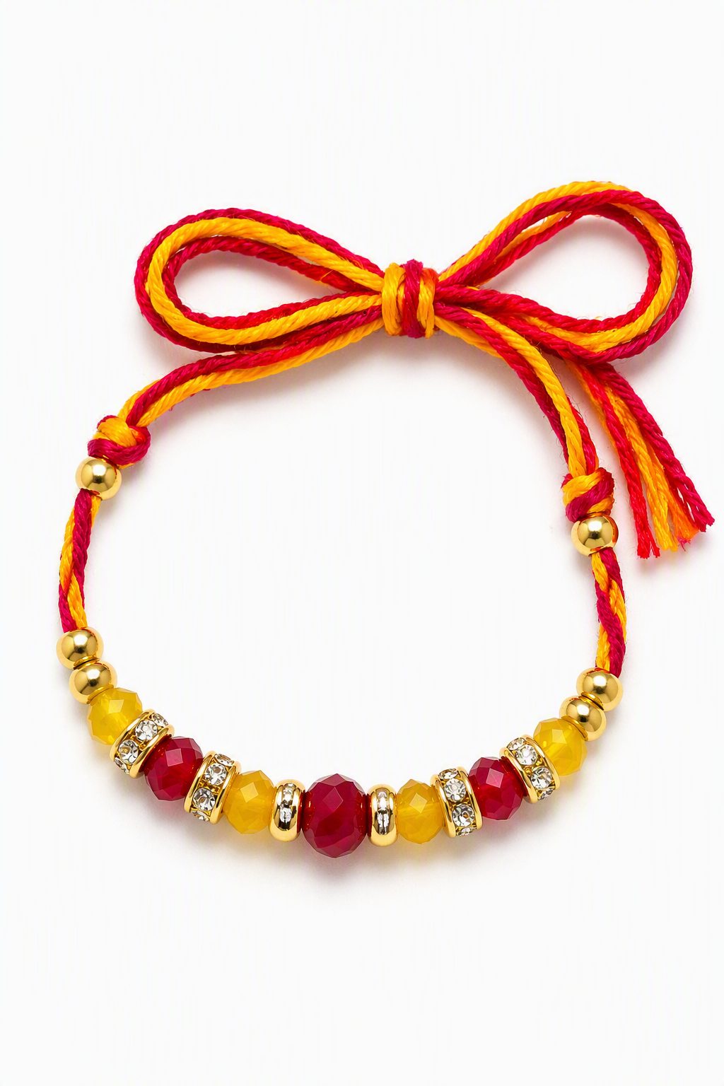 Sunrise Crystal Traditional Rakhi
