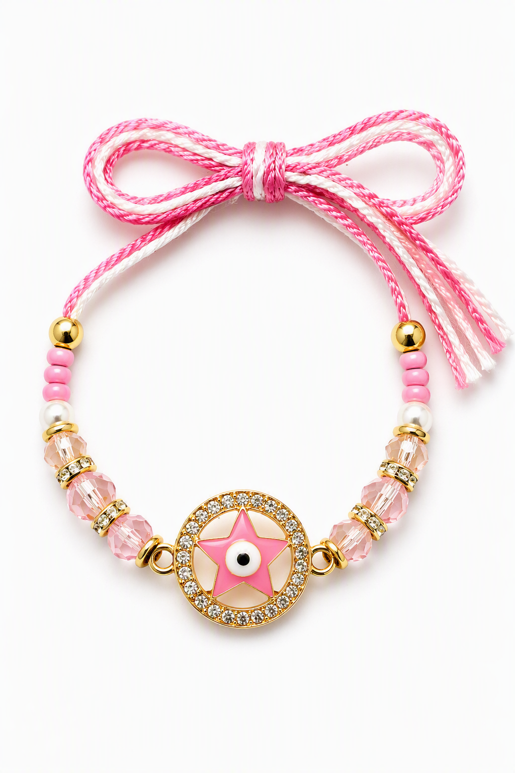 Pink Star Evil Eye Designer Rakhi