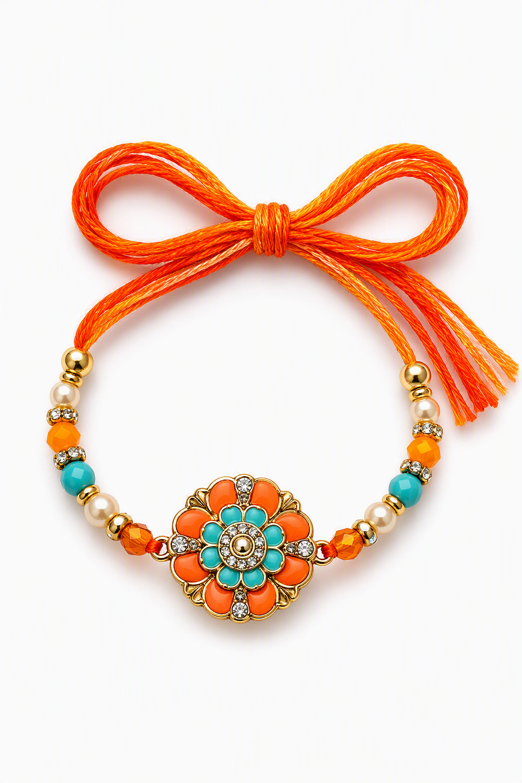Sunset Floral Designer Rakhi
