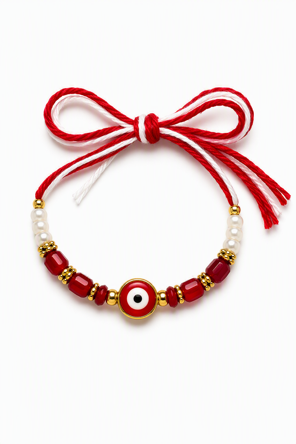 Ruby Evil Eye Traditional Rakhi