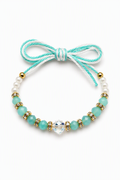 Aqua Pearl Crystal Rakhi