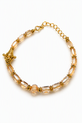 Champagne Crystal Bracelet Rakhi