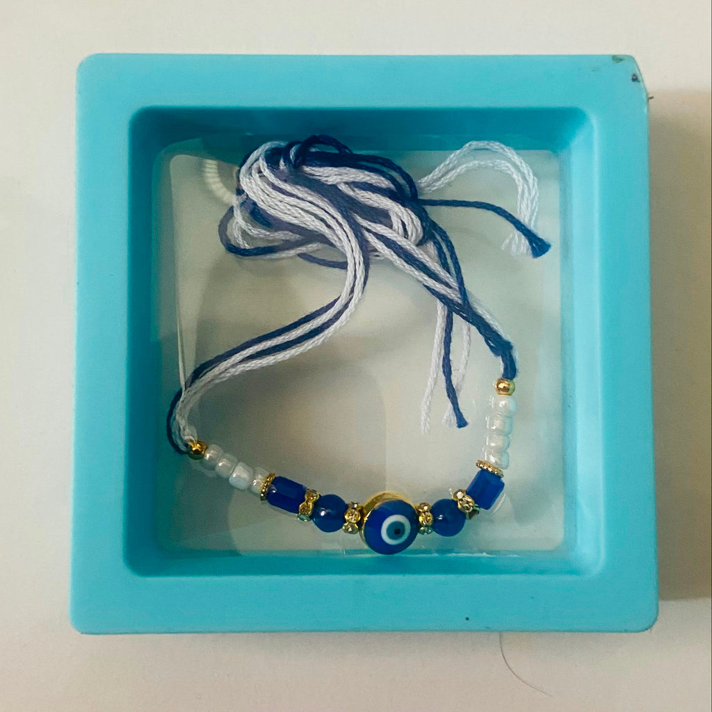 Royal Blue Evil Eye Classic Rakhi
