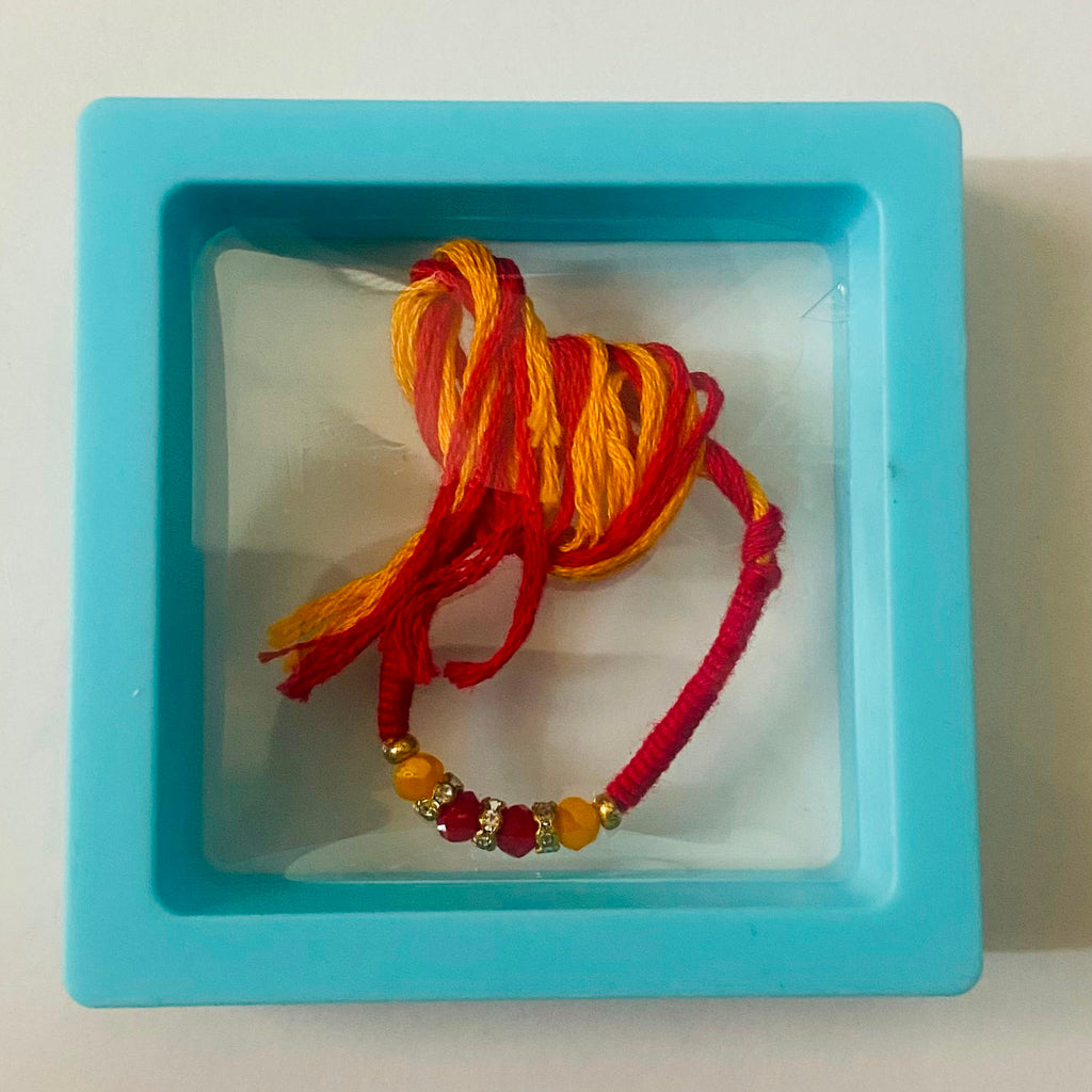 Sunrise Crystal Traditional Rakhi