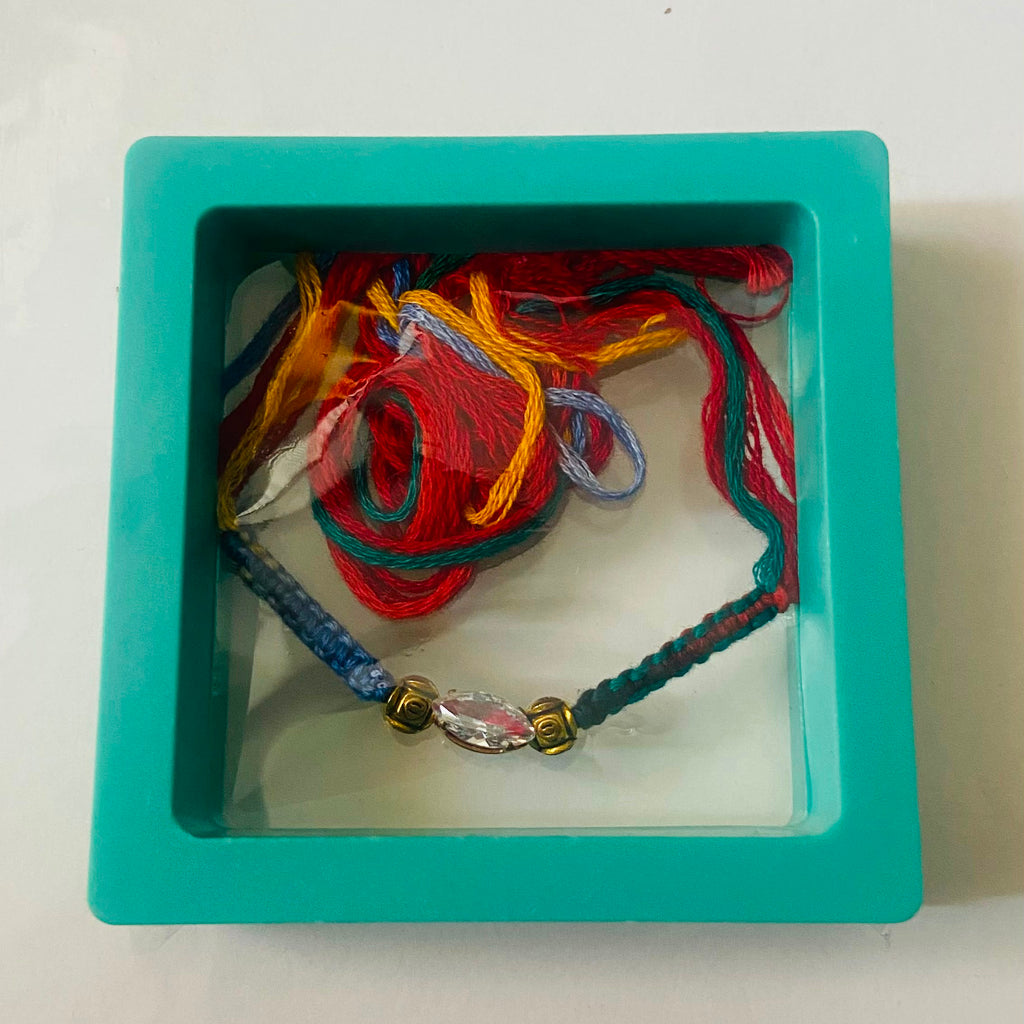 Rainbow Crystal Minimalist Rakhi